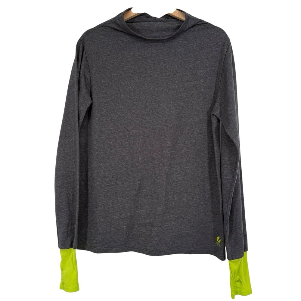 Oiselle Women's Long Sleeve Thumbhole Shirt Size XL Gray Running Workout